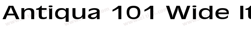 Antiqua 101 Wide Ita字体转换 Antiqua 101 Wide Ita字体转换